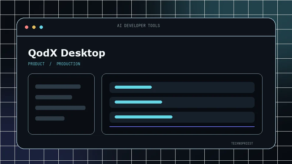 Превью проекта QodX Desktop